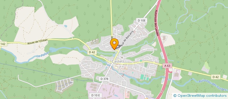 localisation de l'entreprise 4MLANDES  CASTETS