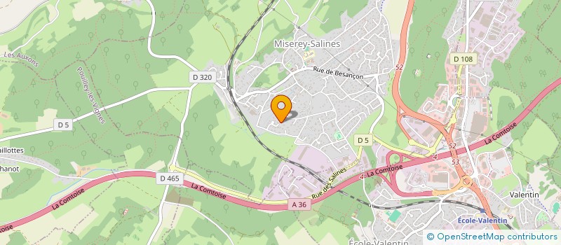 localisation de l'entreprise 4MVI  MISEREY-SALINES