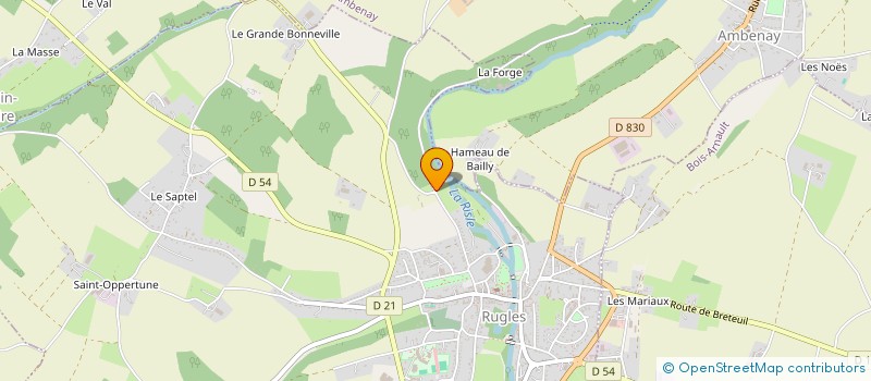 localisation de l'entreprise 4N  RUGLES