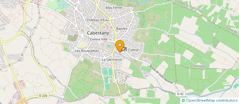 localisation de l'entreprise 4P  CABESTANY