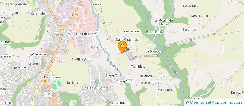 localisation de l'entreprise 4P  CONCARNEAU