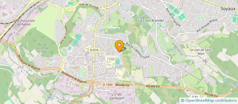 localisation de l'entreprise 4P à ANGOULEME