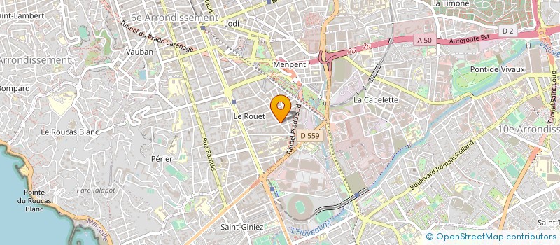 localisation de l'entreprise 4P DIFFUSION  MARSEILLE