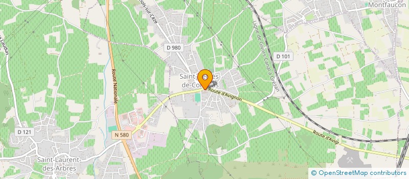 localisation de l'entreprise 4PATTES30  SAINT-GENIES-DE-COMOLAS