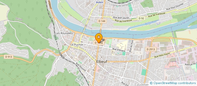 localisation de l'entreprise 4PF AUDITION  ELBEUF