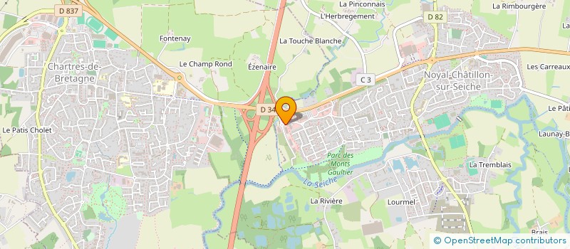 localisation de l'entreprise 4R CONSTRUCTIONS  NOYAL-CHATILLON-SUR-SEICHE