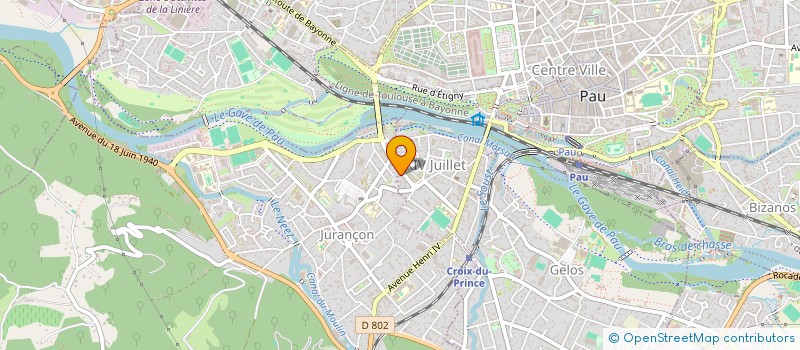 localisation de l'entreprise 4S+ à PAU