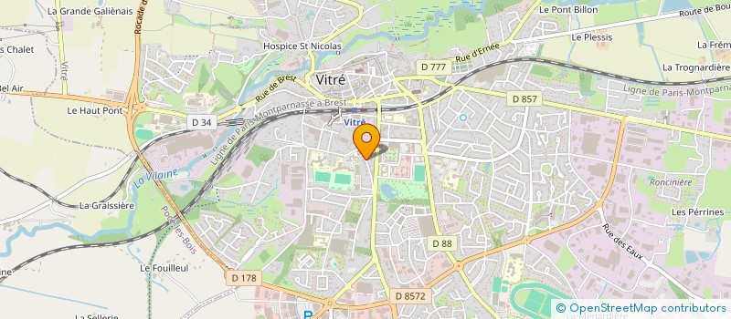 localisation de l'entreprise 4S  VITRE