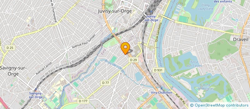 localisation de l'entreprise 4S à VIRY-CHATILLON