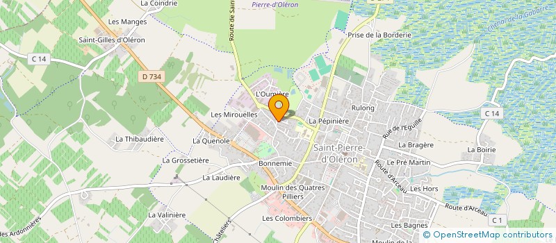 localisation de l'entreprise 4S-ELEC  SAINT-PIERRE-D'OLERON