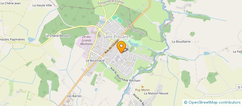 localisation de l'entreprise 4S IMMOBILIER  SAINT-PROUANT