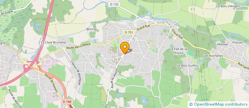 localisation de l'entreprise 4T PATRIMOINE  LES GARENNES SUR LOIRE