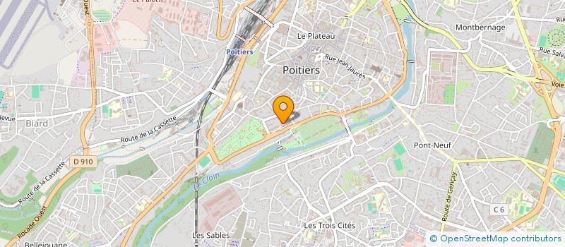 localisation de l'entreprise 4TRELLE.COM à POITIERS