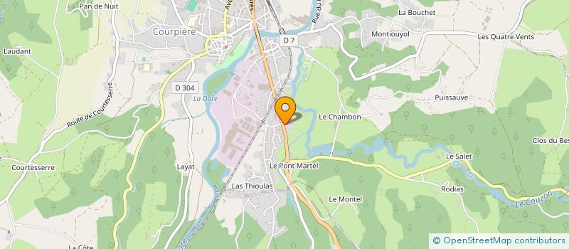 localisation de l'entreprise 4U2B à COURPIERE