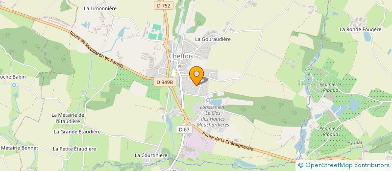 localisation de l'entreprise 4V  CHEFFOIS