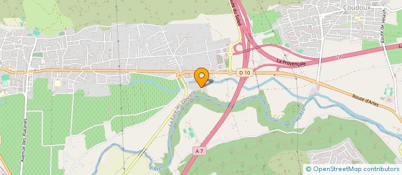 localisation de l'entreprise 4V  LA FARE-LES-OLIVIERS