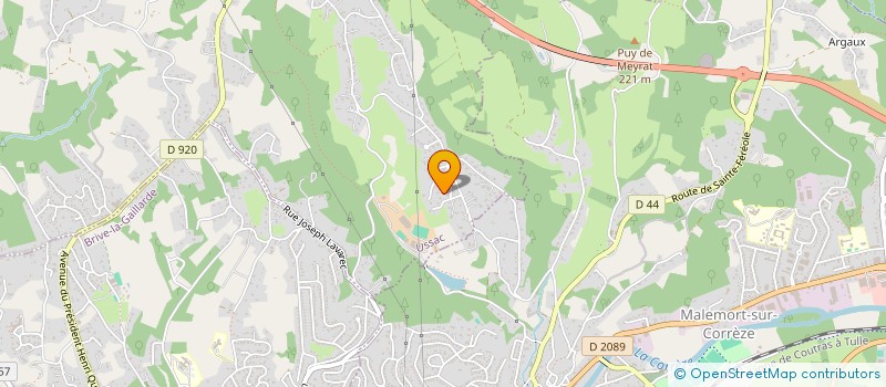 localisation de l'entreprise 4V  USSAC