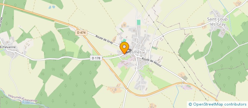 localisation de l'entreprise 4V IMMO  VELESMES-ECHEVANNE