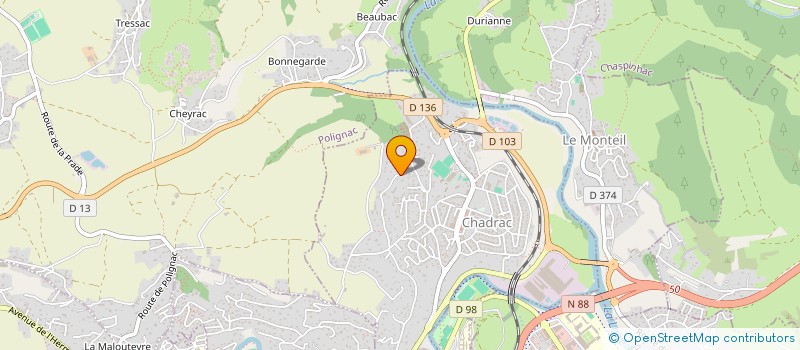 localisation de l'entreprise 4V PARTNERS  CHADRAC