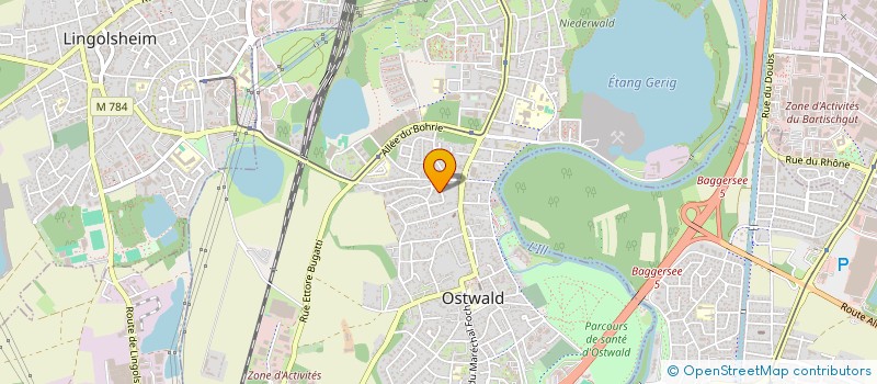 localisation de l'entreprise 4W  OSTWALD