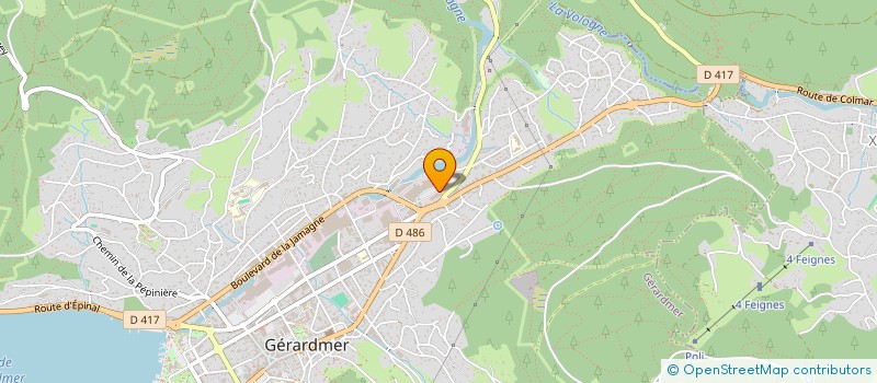 localisation de l'entreprise 4W SPORTS à GERARDMER
