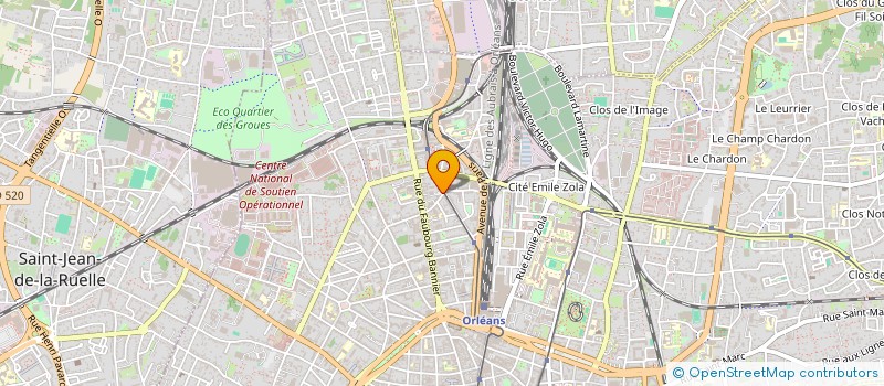 localisation de l'entreprise 4WORKS à ORLEANS