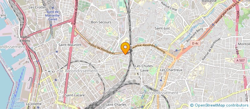 localisation de l'entreprise 4X4 SERVICE à MARSEILLE