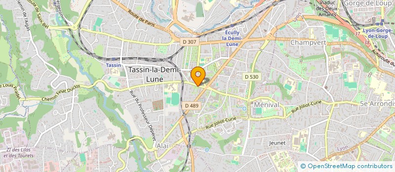 localisation de l'entreprise 5+1  TASSIN-LA-DEMI-LUNE