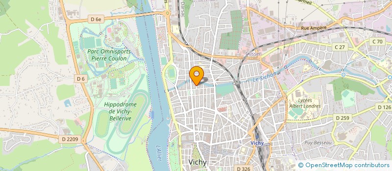 localisation de l'entreprise 5 - 7 RUE DE L YSER  VICHY