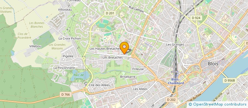 localisation de l'entreprise 5   7 TENNIS CONSTRUCTION  BLOIS