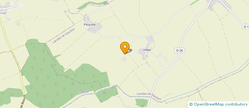localisation de l'entreprise 5.A.C.  LANDES LE GAULOIS