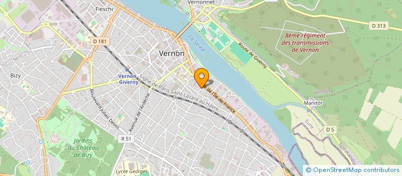 localisation de l'entreprise 5 - ANT - 5  VERNON