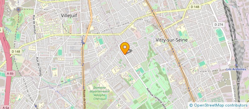 localisation de l'entreprise 5 AOUT 92 à VITRY-SUR-SEINE