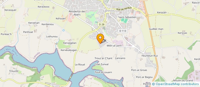 localisation de l'entreprise 5 AU CARRE à LANNILIS