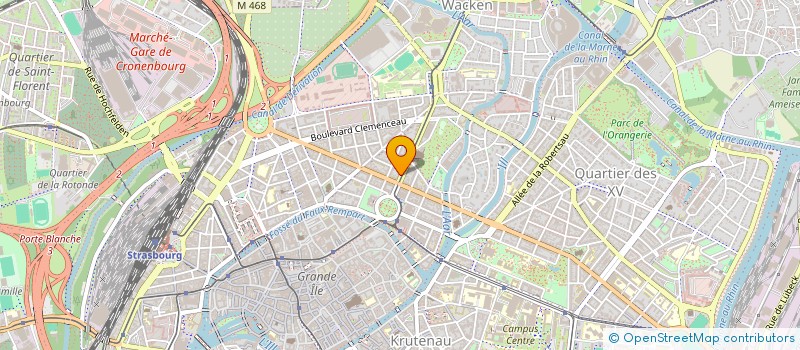 localisation de l'entreprise 5 AVENUE DE LA PAIX  STRASBOURG