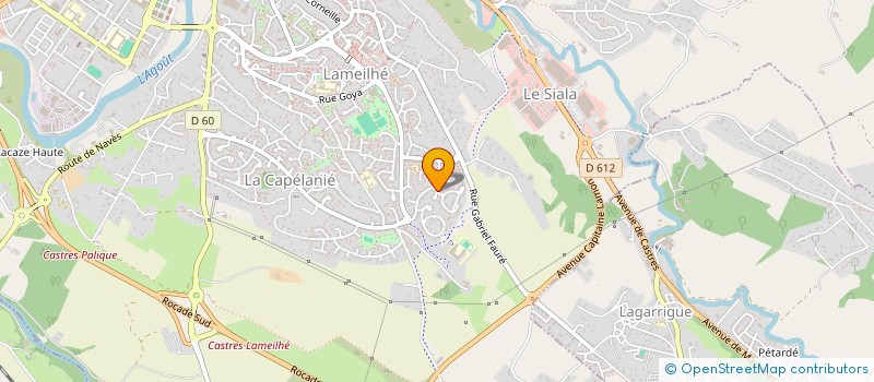 localisation de l'entreprise 5 AVENUE LIEUTENANT JACQUES DESPLATS  CASTRES