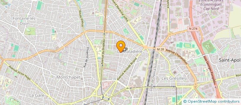 localisation de l'entreprise 5 AVRIL à DIJON