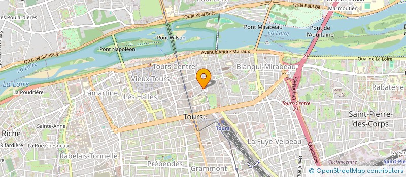 localisation de l'entreprise 5 BIS RUE DE BUFFON  TOURS