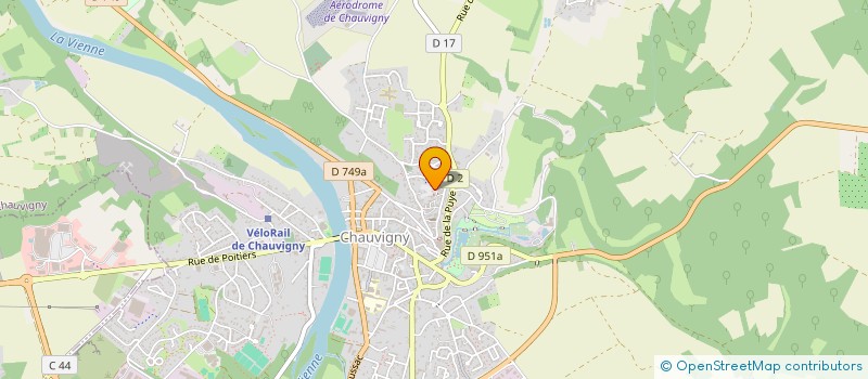 localisation de l'entreprise 5 CHATS SUR BRIVET  CHAUVIGNY