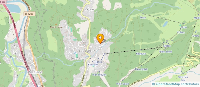 localisation de l'entreprise 5 DE CARROZ  ARACHES-LA-FRASSE