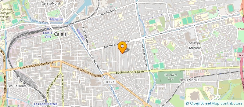 localisation de l'entreprise 5 DOUBLE V  CALAIS