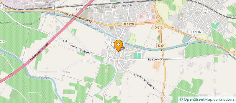 localisation de l'entreprise 5 EB  VILLENEUVE-LES-BEZIERS