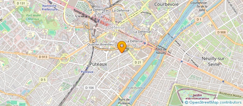 localisation de l'entreprise 5 EME AVENUE  PUTEAUX