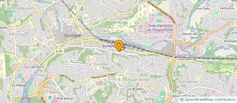 localisation de l'entreprise 5 ET TUAL à QUIMPER