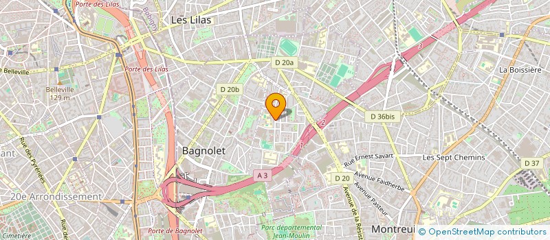 localisation de l'entreprise 5 ETOILES à BAGNOLET