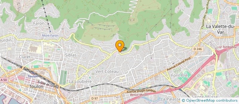 localisation de l'entreprise 5 ETOILES  TOULON