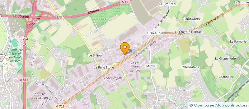 localisation de l'entreprise 5 ETOILES  CARQUEFOU