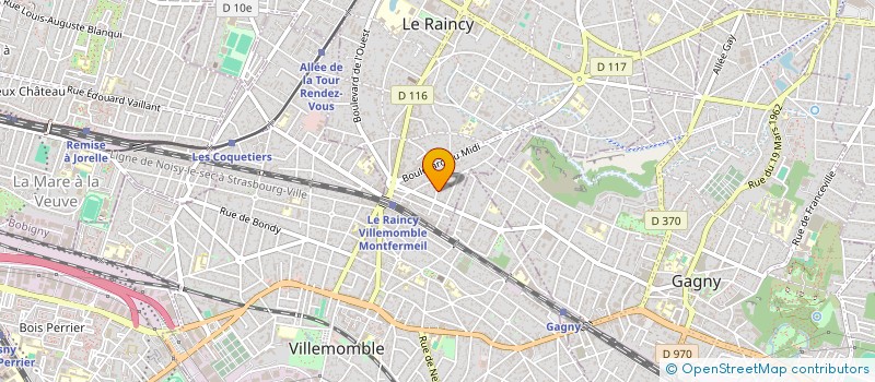 localisation de l'entreprise 5 ETOILES  LE RAINCY