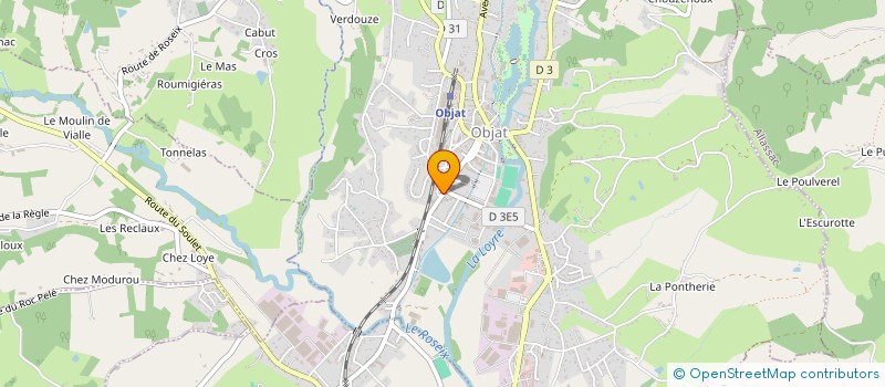 localisation de l'entreprise 5 LAVERGNE  OBJAT