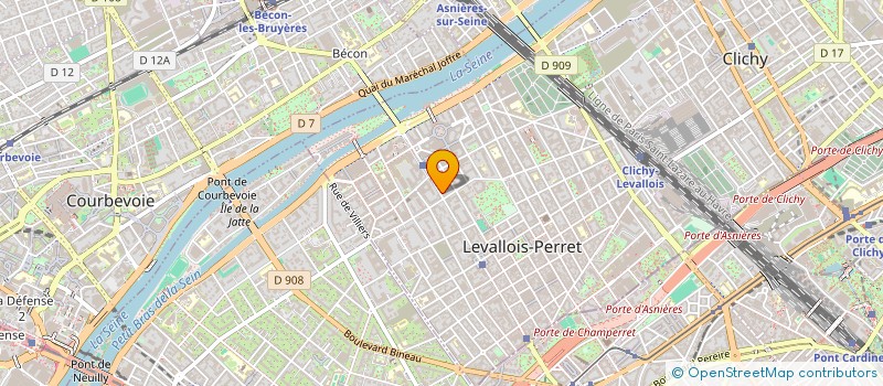 localisation de l'entreprise 5 O'CLOCK à LEVALLOIS-PERRET